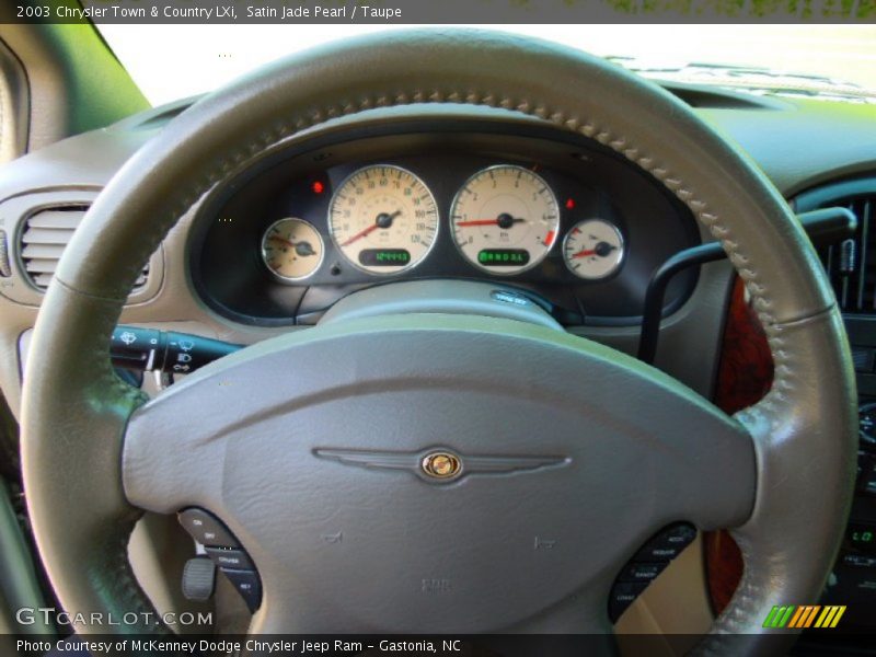 Satin Jade Pearl / Taupe 2003 Chrysler Town & Country LXi
