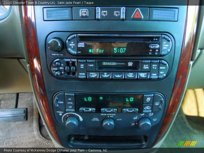 Satin Jade Pearl / Taupe 2003 Chrysler Town & Country LXi