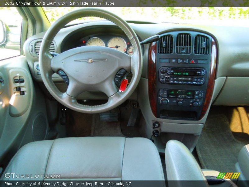 Satin Jade Pearl / Taupe 2003 Chrysler Town & Country LXi