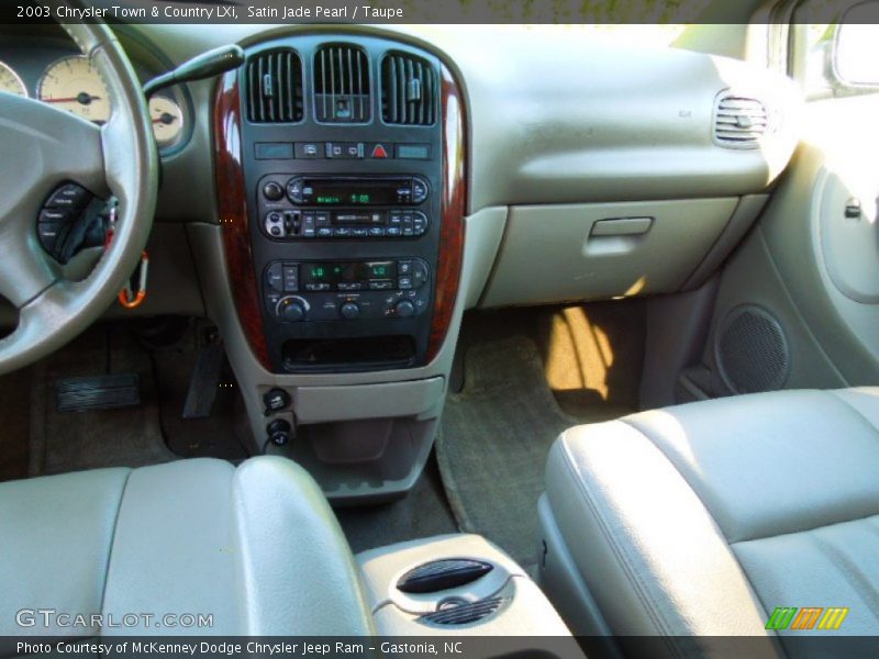 Satin Jade Pearl / Taupe 2003 Chrysler Town & Country LXi