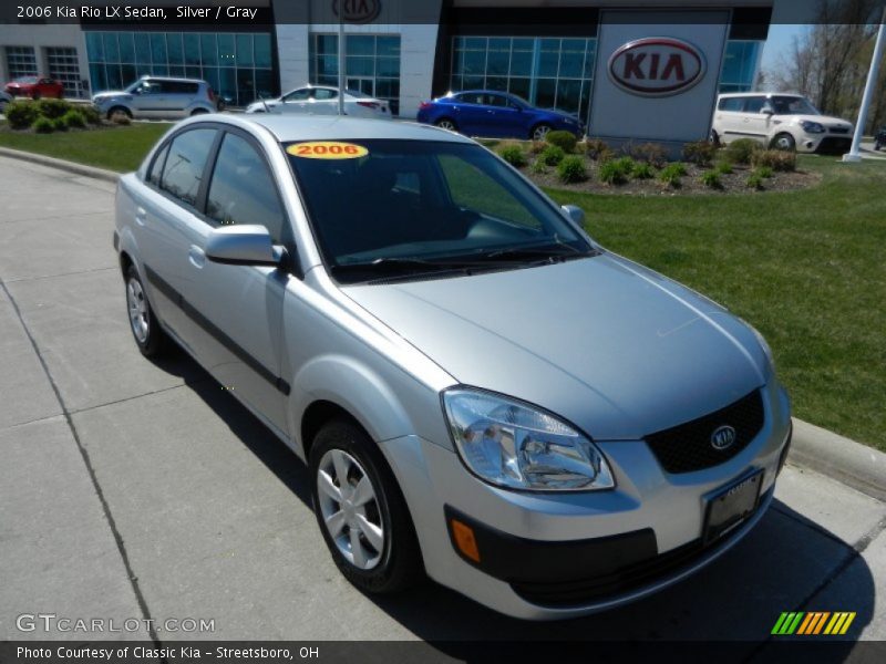 Silver / Gray 2006 Kia Rio LX Sedan