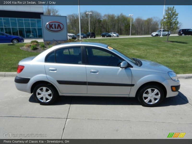 Silver / Gray 2006 Kia Rio LX Sedan