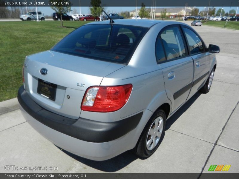 Silver / Gray 2006 Kia Rio LX Sedan