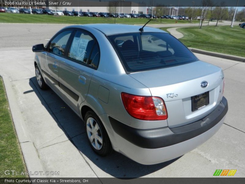 Silver / Gray 2006 Kia Rio LX Sedan
