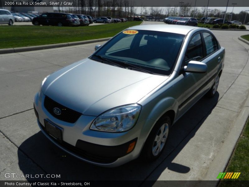 Silver / Gray 2006 Kia Rio LX Sedan