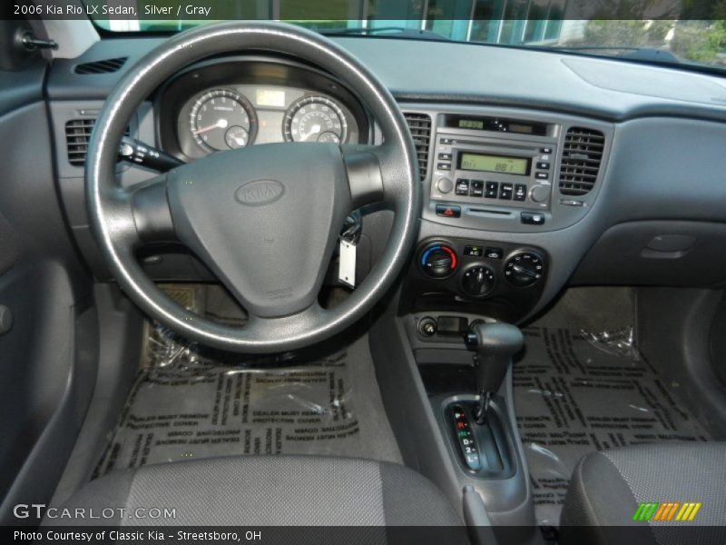 Silver / Gray 2006 Kia Rio LX Sedan