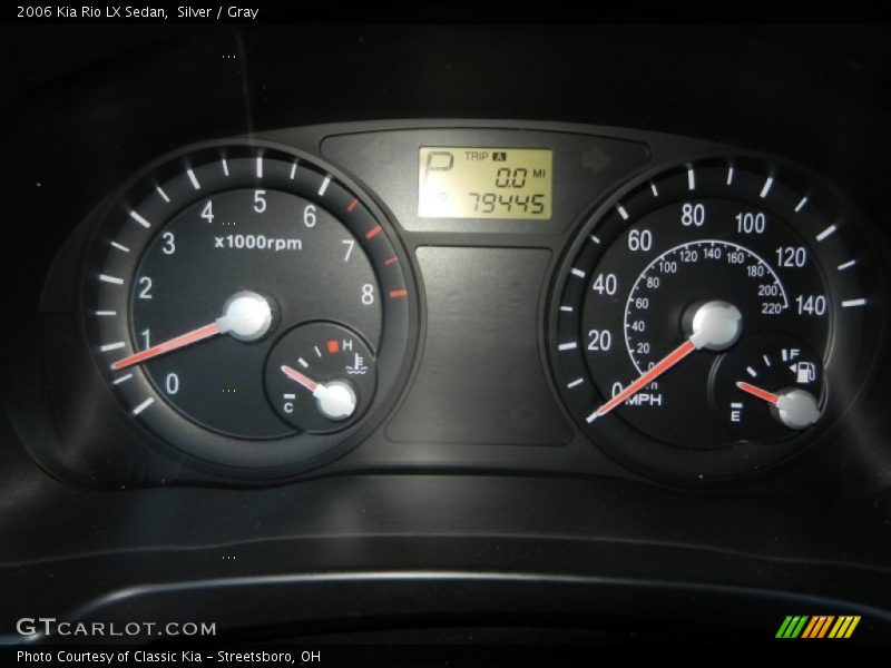 Silver / Gray 2006 Kia Rio LX Sedan