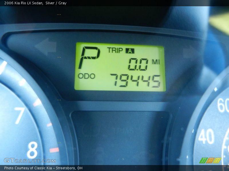 Silver / Gray 2006 Kia Rio LX Sedan