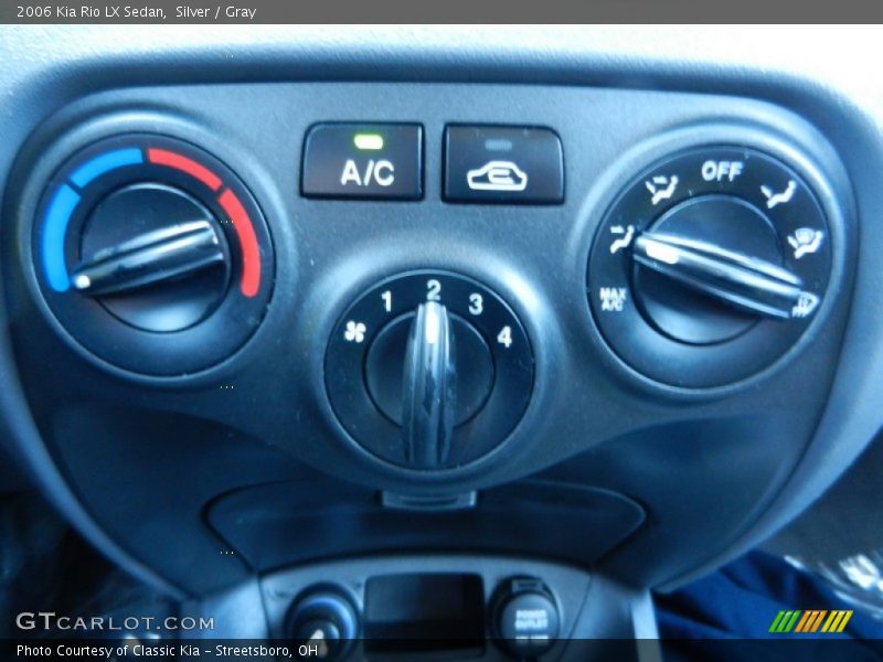 Silver / Gray 2006 Kia Rio LX Sedan
