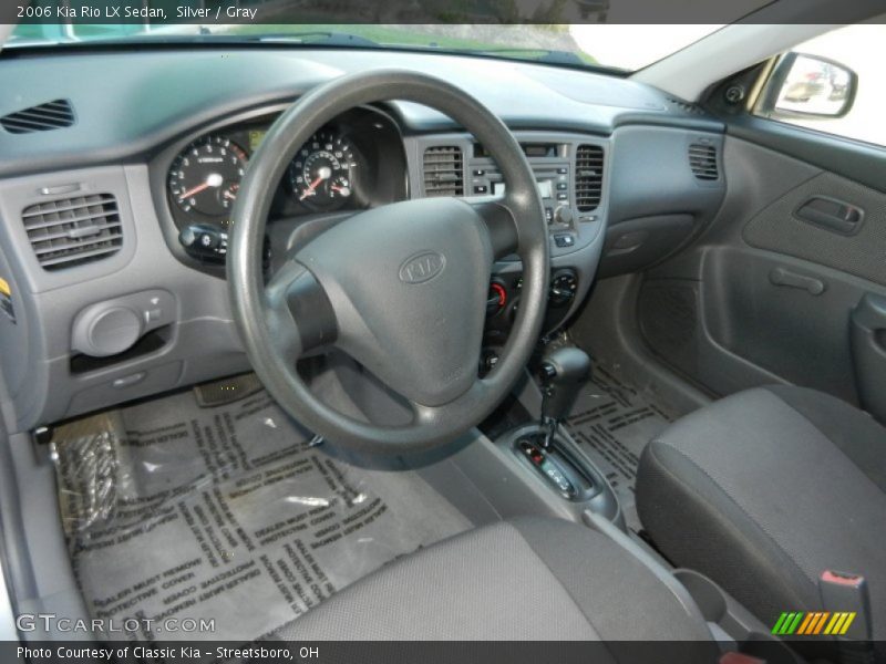 Silver / Gray 2006 Kia Rio LX Sedan