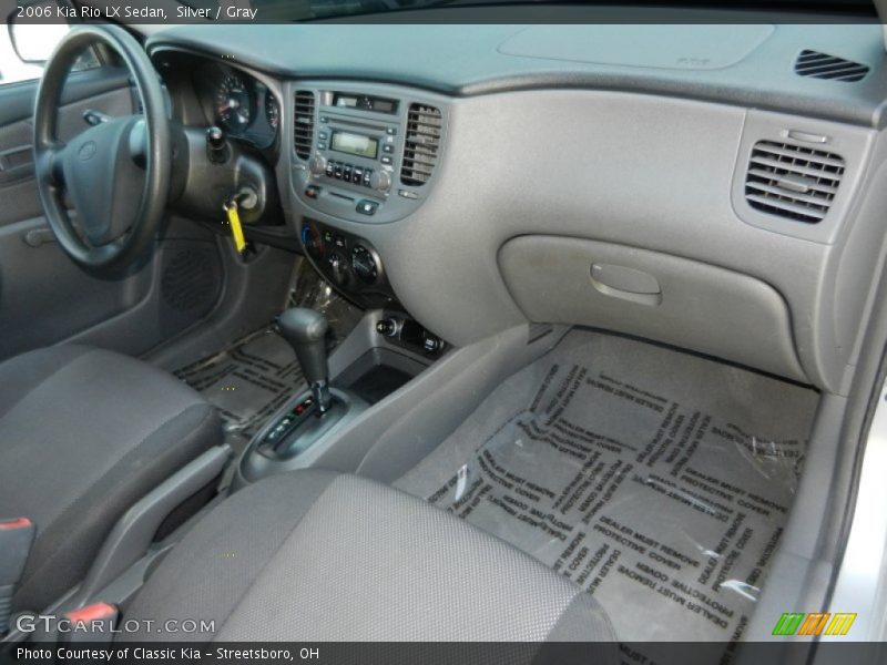 Silver / Gray 2006 Kia Rio LX Sedan