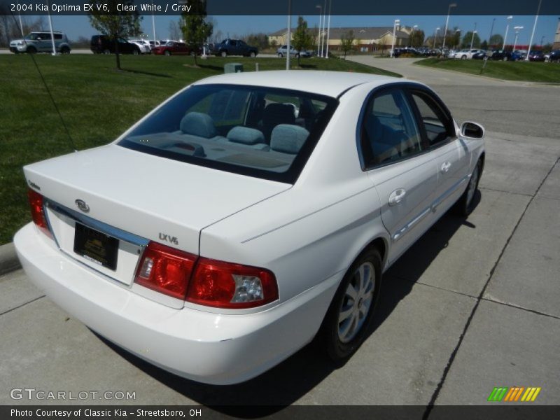 Clear White / Gray 2004 Kia Optima EX V6