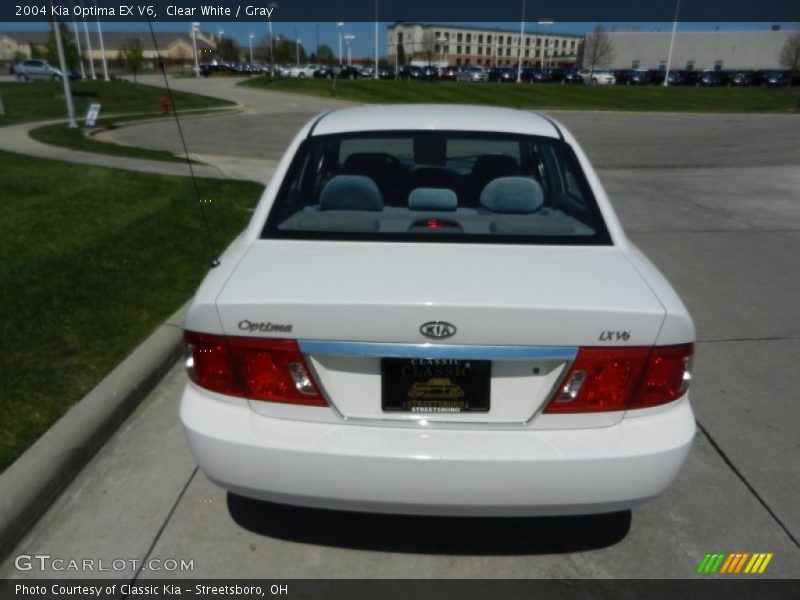 Clear White / Gray 2004 Kia Optima EX V6