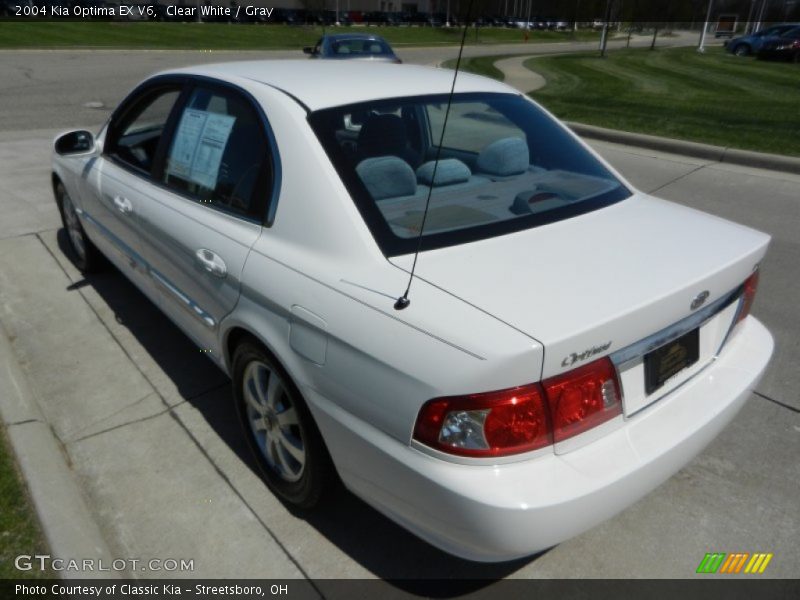 Clear White / Gray 2004 Kia Optima EX V6