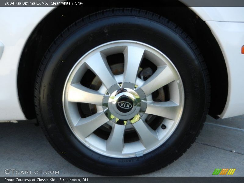 Clear White / Gray 2004 Kia Optima EX V6