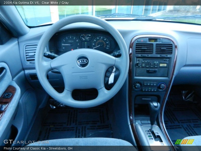 Clear White / Gray 2004 Kia Optima EX V6