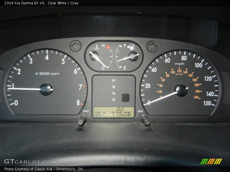 Clear White / Gray 2004 Kia Optima EX V6