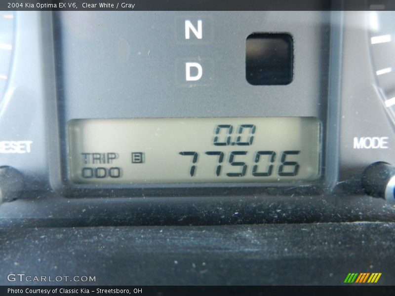 Clear White / Gray 2004 Kia Optima EX V6