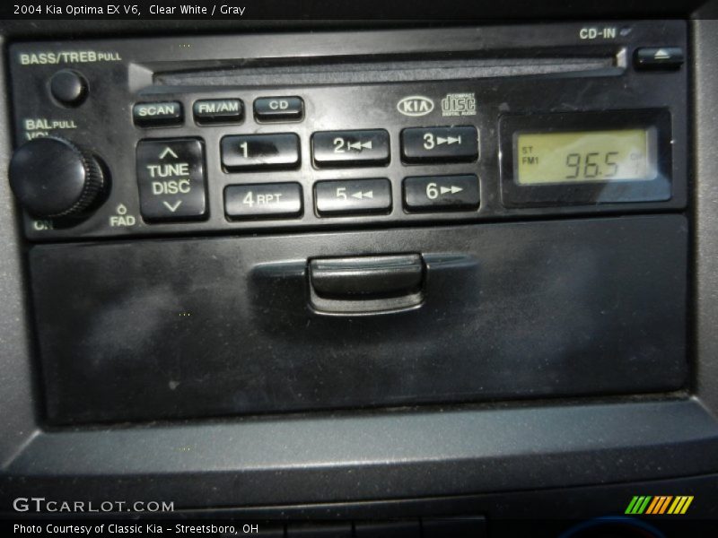 Clear White / Gray 2004 Kia Optima EX V6