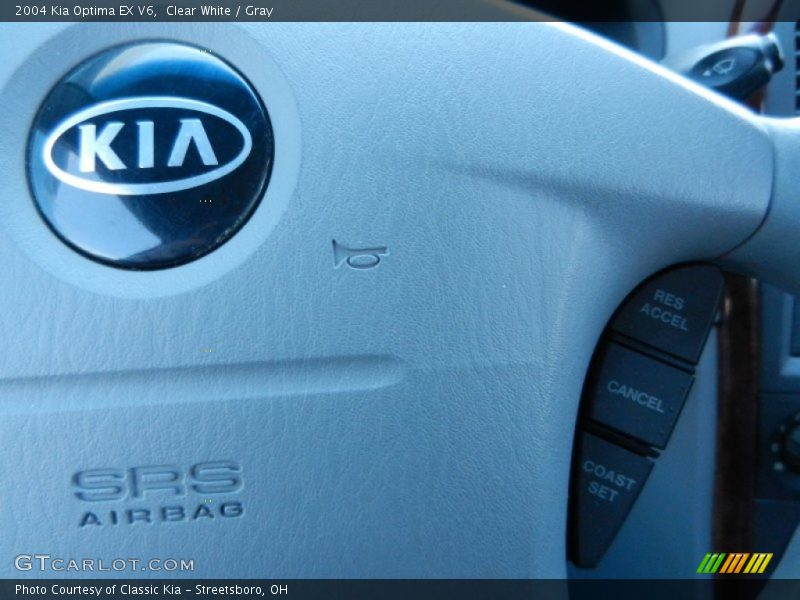 Clear White / Gray 2004 Kia Optima EX V6