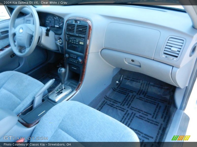 Clear White / Gray 2004 Kia Optima EX V6