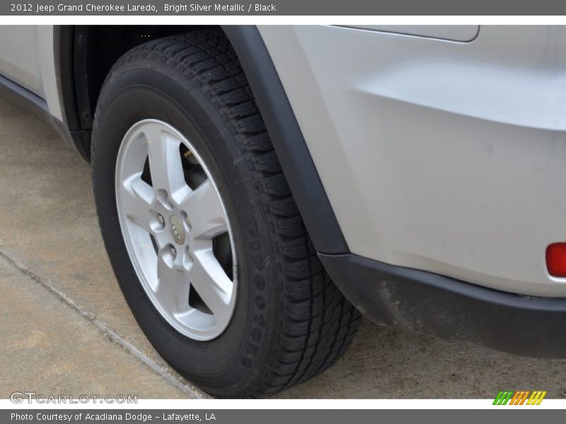 Bright Silver Metallic / Black 2012 Jeep Grand Cherokee Laredo