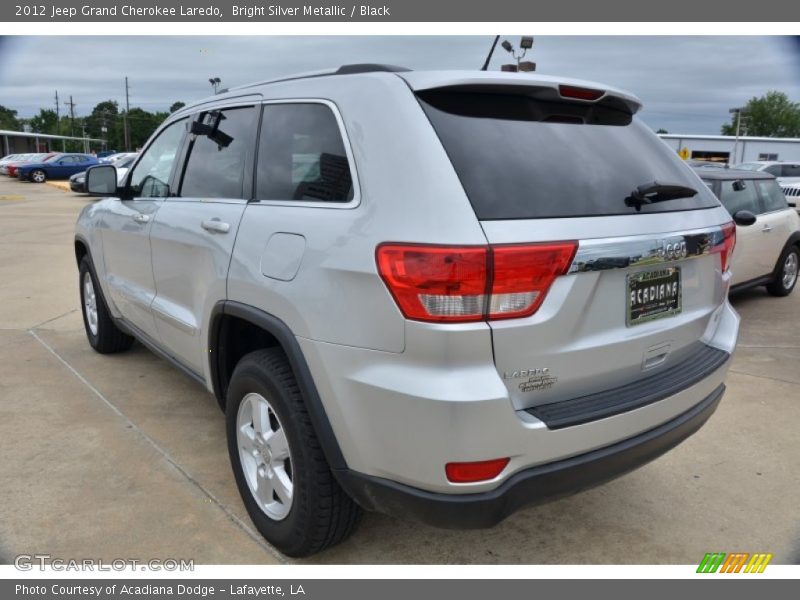 Bright Silver Metallic / Black 2012 Jeep Grand Cherokee Laredo