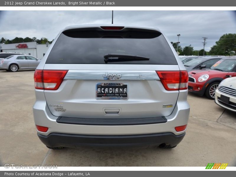 Bright Silver Metallic / Black 2012 Jeep Grand Cherokee Laredo