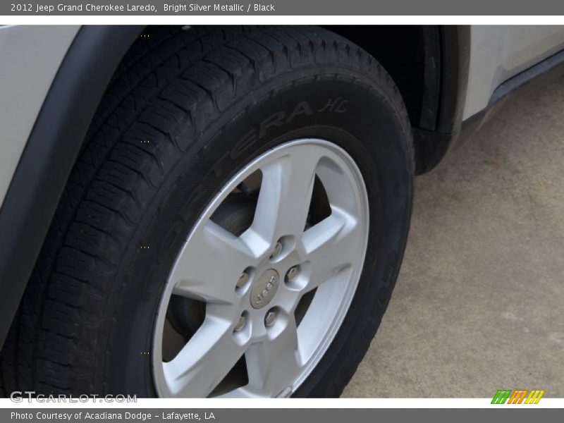 Bright Silver Metallic / Black 2012 Jeep Grand Cherokee Laredo
