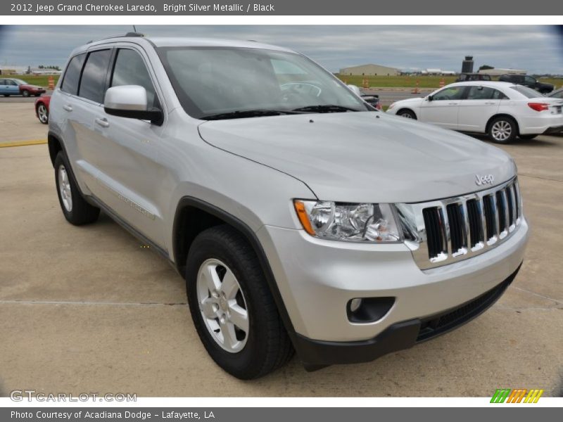 Bright Silver Metallic / Black 2012 Jeep Grand Cherokee Laredo
