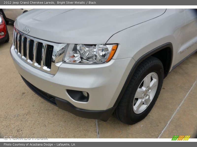 Bright Silver Metallic / Black 2012 Jeep Grand Cherokee Laredo