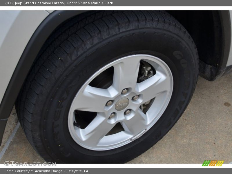 Bright Silver Metallic / Black 2012 Jeep Grand Cherokee Laredo