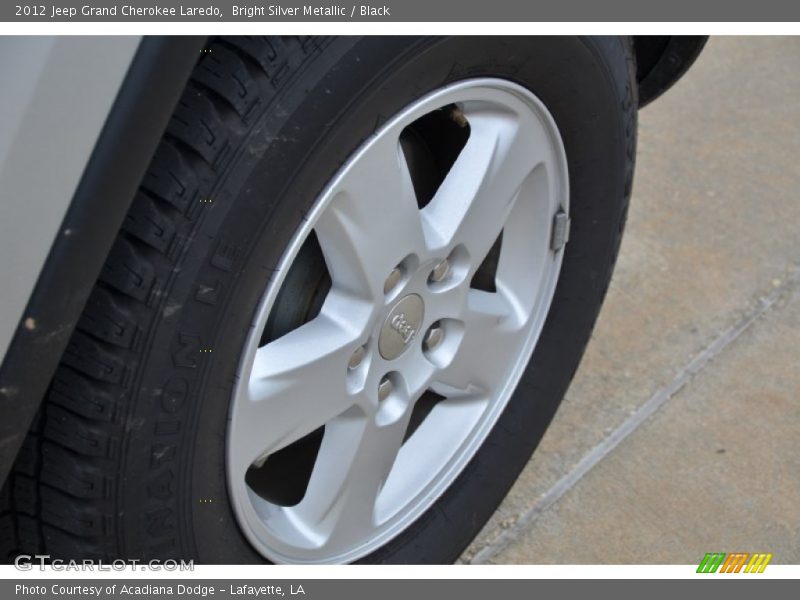 Bright Silver Metallic / Black 2012 Jeep Grand Cherokee Laredo