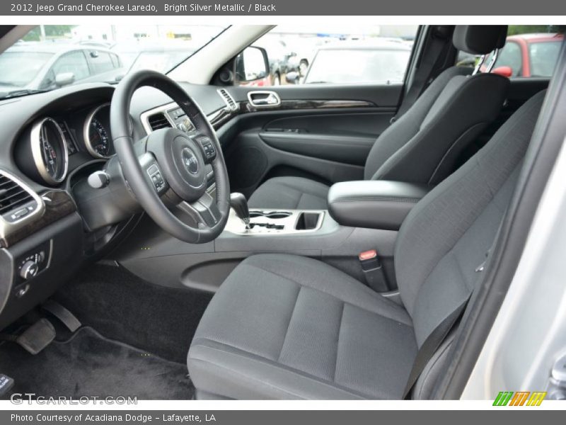 Bright Silver Metallic / Black 2012 Jeep Grand Cherokee Laredo