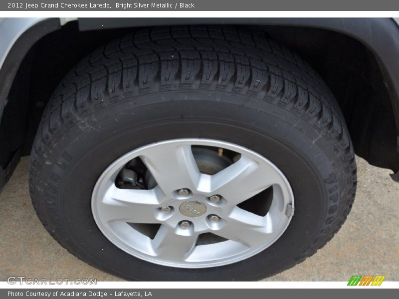 Bright Silver Metallic / Black 2012 Jeep Grand Cherokee Laredo