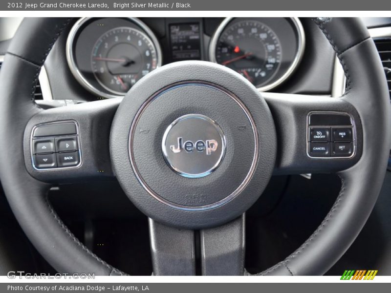 Bright Silver Metallic / Black 2012 Jeep Grand Cherokee Laredo