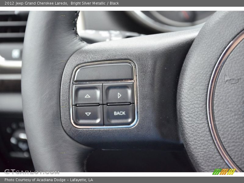 Bright Silver Metallic / Black 2012 Jeep Grand Cherokee Laredo