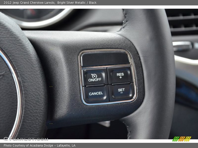 Bright Silver Metallic / Black 2012 Jeep Grand Cherokee Laredo
