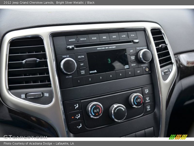Bright Silver Metallic / Black 2012 Jeep Grand Cherokee Laredo