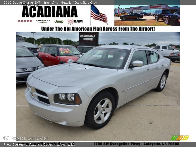 Bright Silver Metallic / Dark Slate Gray 2010 Dodge Charger SXT