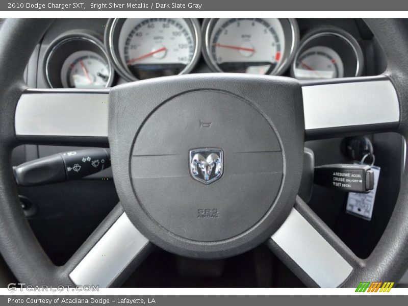 Bright Silver Metallic / Dark Slate Gray 2010 Dodge Charger SXT