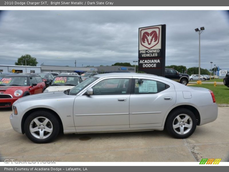 Bright Silver Metallic / Dark Slate Gray 2010 Dodge Charger SXT