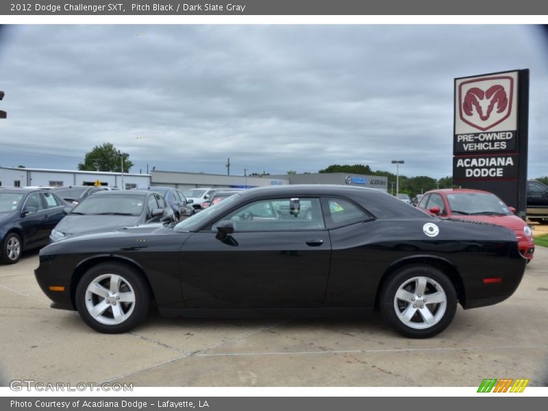 Pitch Black / Dark Slate Gray 2012 Dodge Challenger SXT