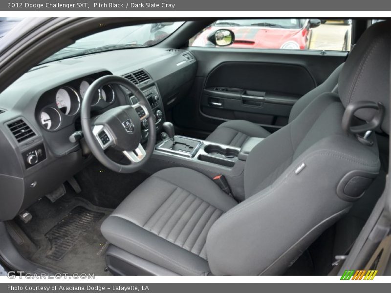 Pitch Black / Dark Slate Gray 2012 Dodge Challenger SXT