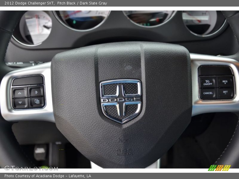 Pitch Black / Dark Slate Gray 2012 Dodge Challenger SXT