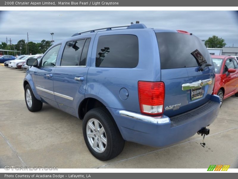 Marine Blue Pearl / Light Graystone 2008 Chrysler Aspen Limited