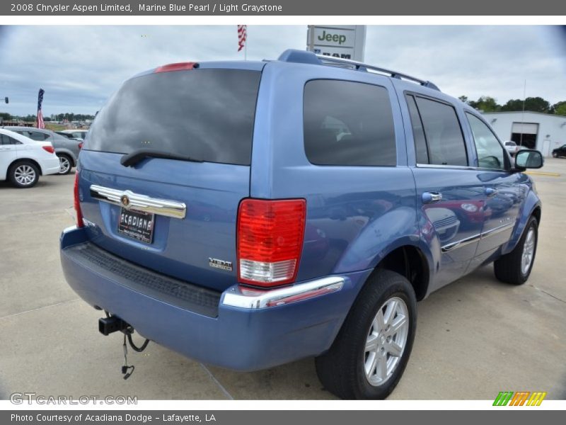 Marine Blue Pearl / Light Graystone 2008 Chrysler Aspen Limited