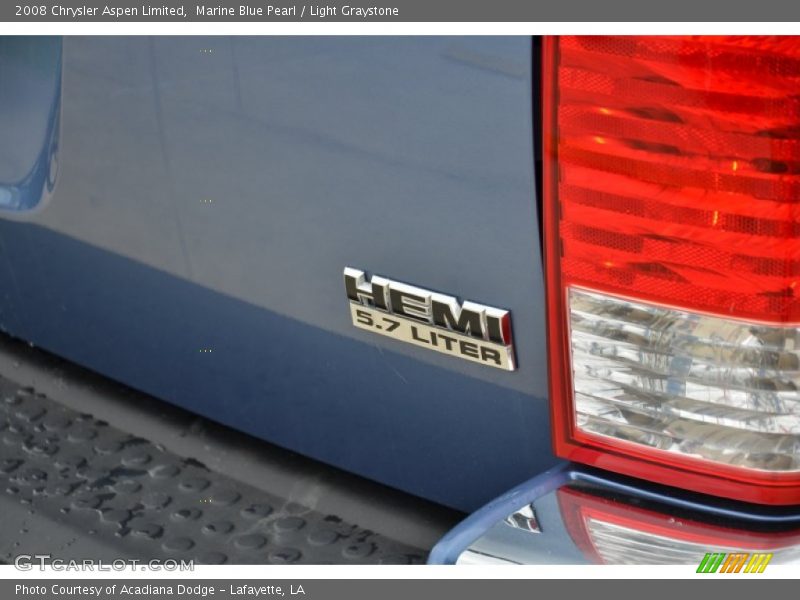 Marine Blue Pearl / Light Graystone 2008 Chrysler Aspen Limited