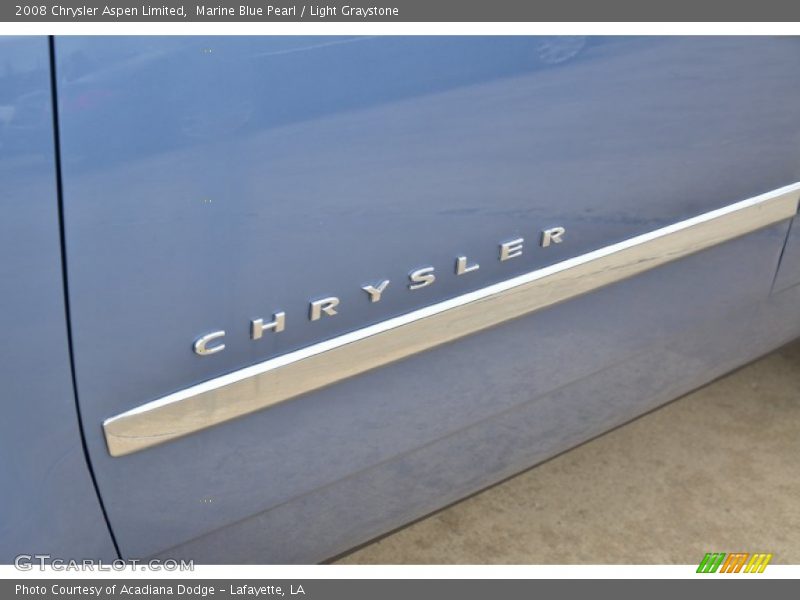 Marine Blue Pearl / Light Graystone 2008 Chrysler Aspen Limited
