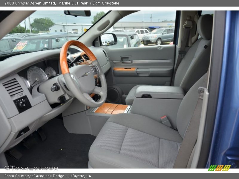 Marine Blue Pearl / Light Graystone 2008 Chrysler Aspen Limited